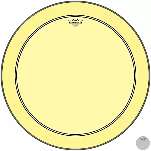 Remo Powerstroke P3 Colortone Yellow Bass Drum Head 26 in.