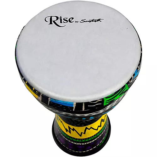 Rise by Sawtooth Jamaican Me Crazy Pretuned Student Djembe 6 in.