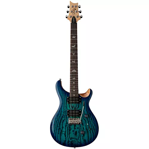 PRS SE Exotic Custom 24 Swamp Ash Burl Electric Guitar Lake Blue