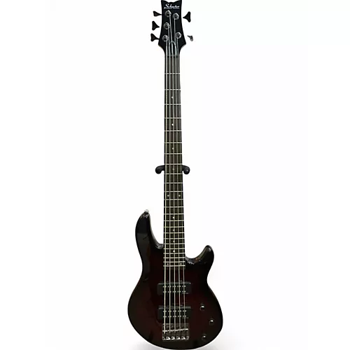 Used Schecter Guitar Research Raiden Special 5 String Crimson Red Trans Electric Bass Guitar Crimson Red Trans