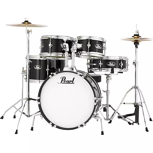 Pearl Roadshow Jr. Drum Set With Hardware and Cymbals Grindstone Sparkle
