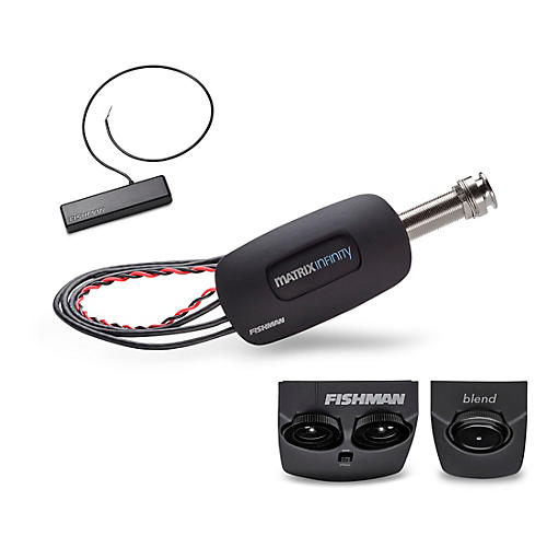 Fishman PowerTap Infinity - Body Sensor with Undersaddle Pickup Narrow Format Black Narrow Split