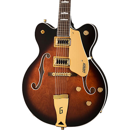 Gretsch Guitars G5422G-12 Electromatic Classic Hollowbody Double-Cut 12-String With Gold Hardware Electric Guitar Single Barrel Burst