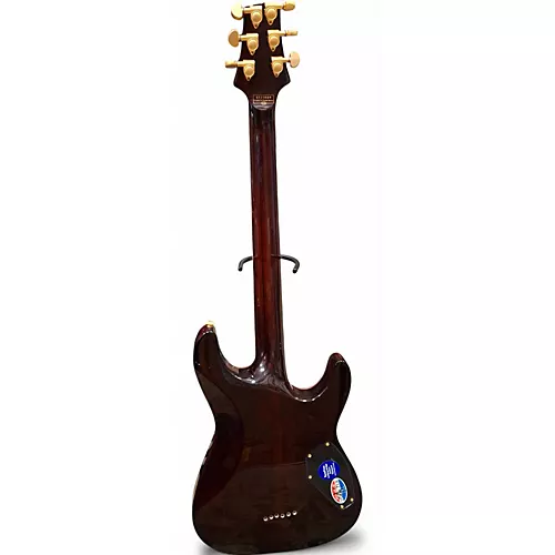 Used Schecter Guitar Research C1 Classic Left Handed Cherry Sunburst Electric Guitar Cherry Sunburst