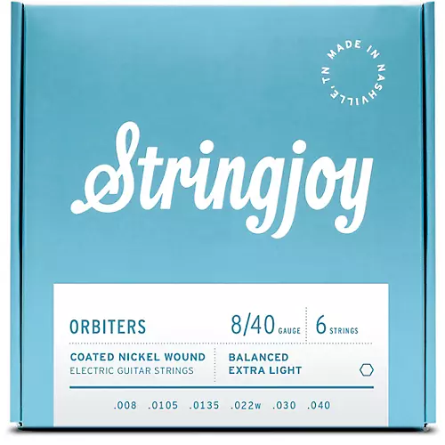 Stringjoy Orbiters Coated Nickel Wound Electric Guitar Strings 11 - 50