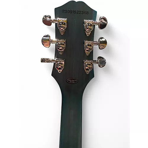 Used 2023 Epiphone Les Paul Traditional Pro IV Blue Solid Body Electric Guitar Blue