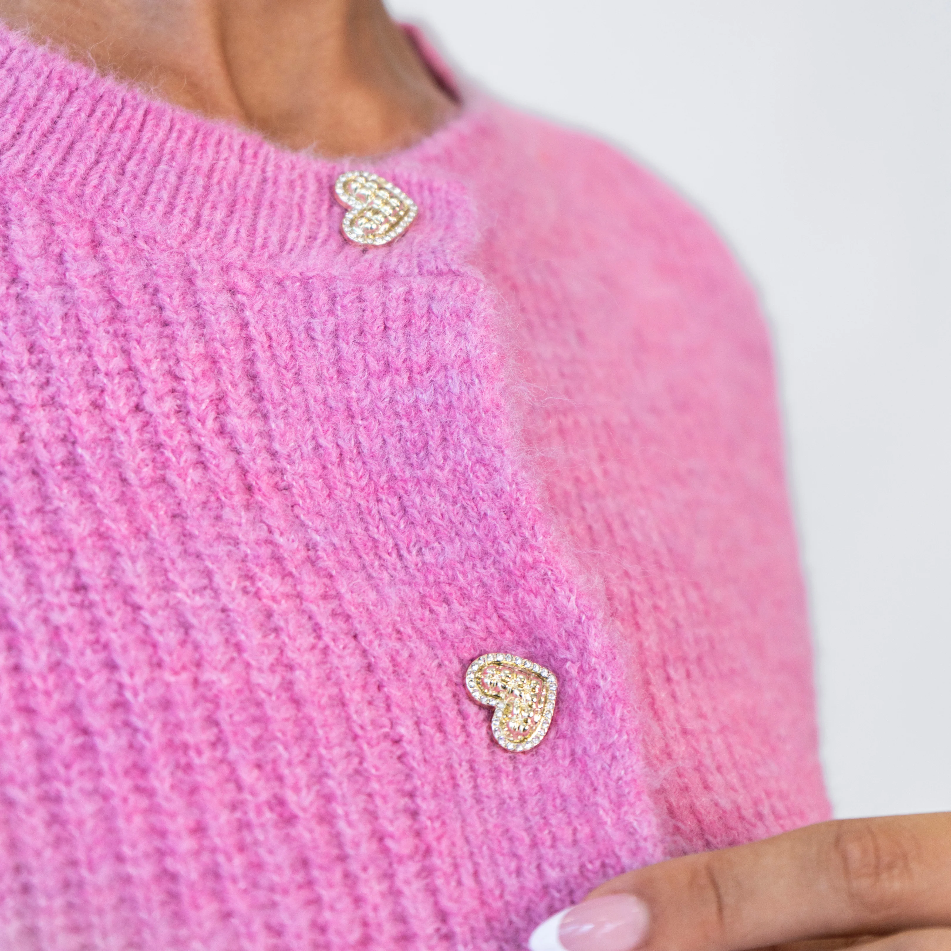 Heart Button Cardigan