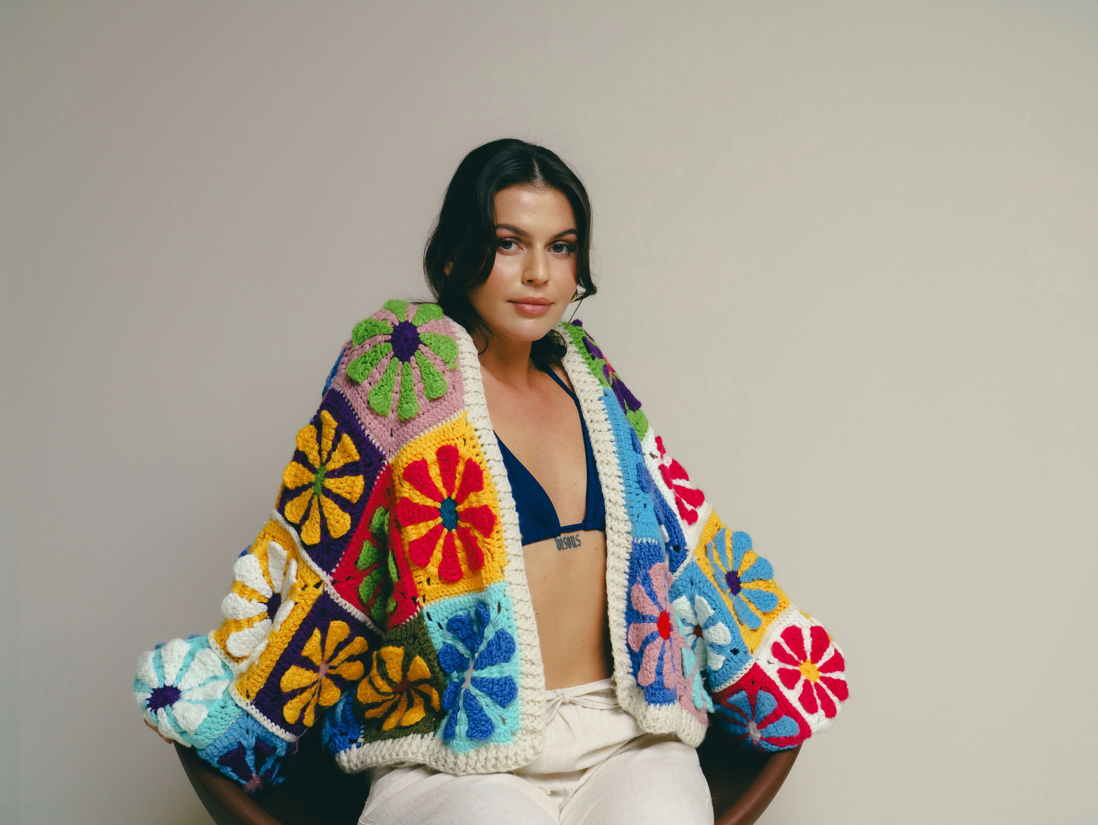 Handmade Boho Blossom Cardigan