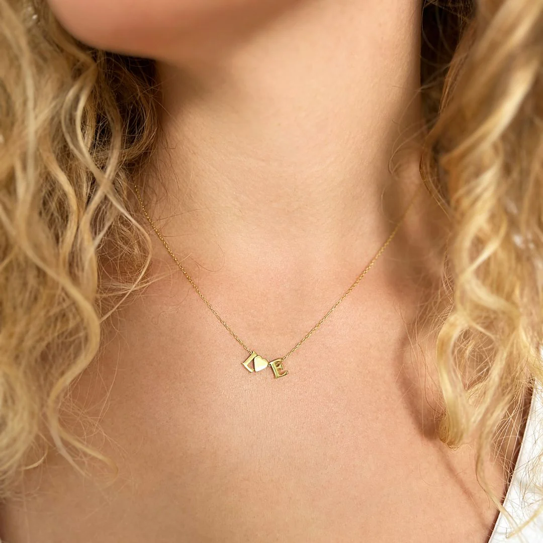 Herz Duo Buchstabenkette