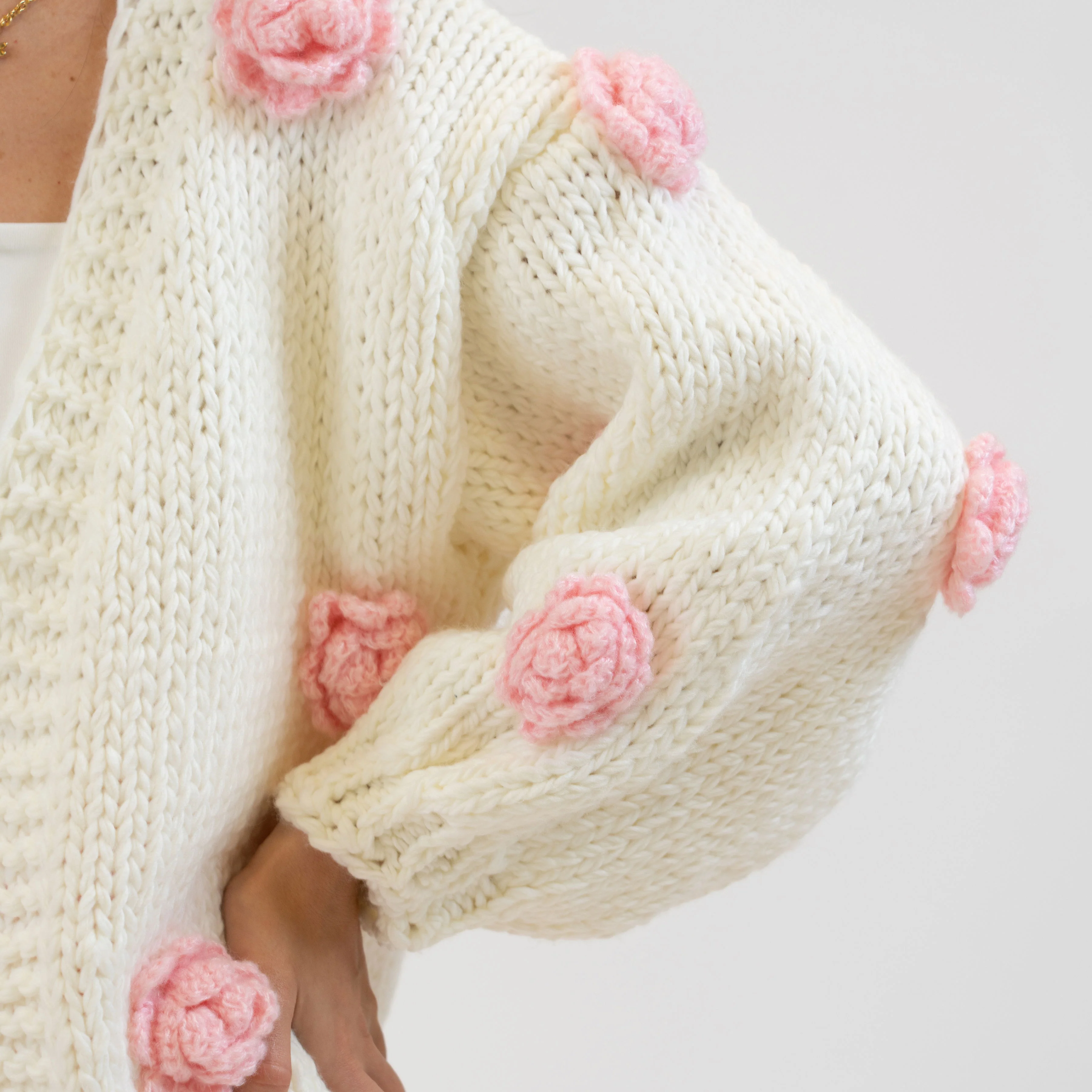 Handmade Rosen Cardigan