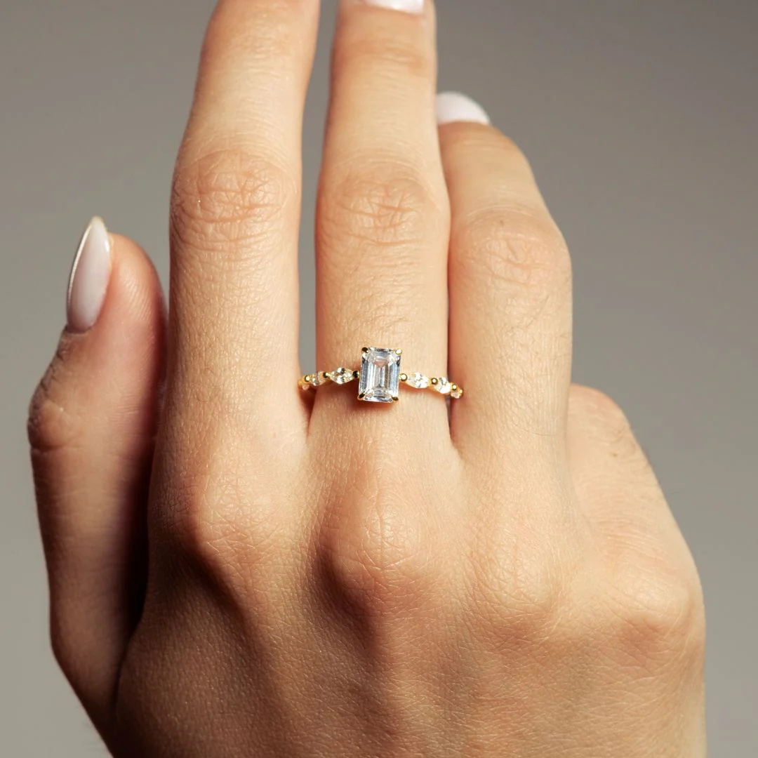 Seven Sky Baguette Ring