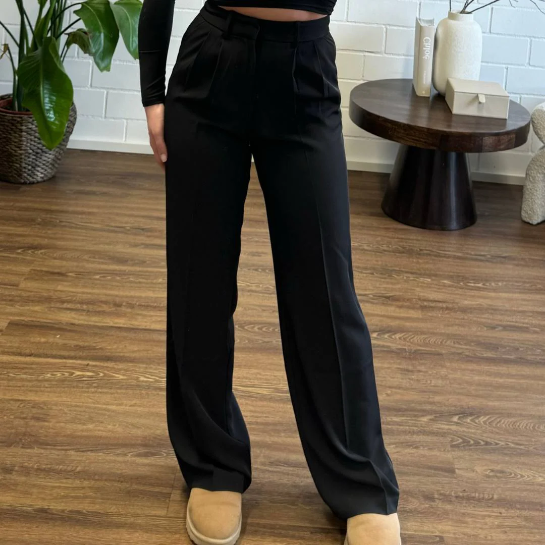 Taillen Hose mit weitem Bein