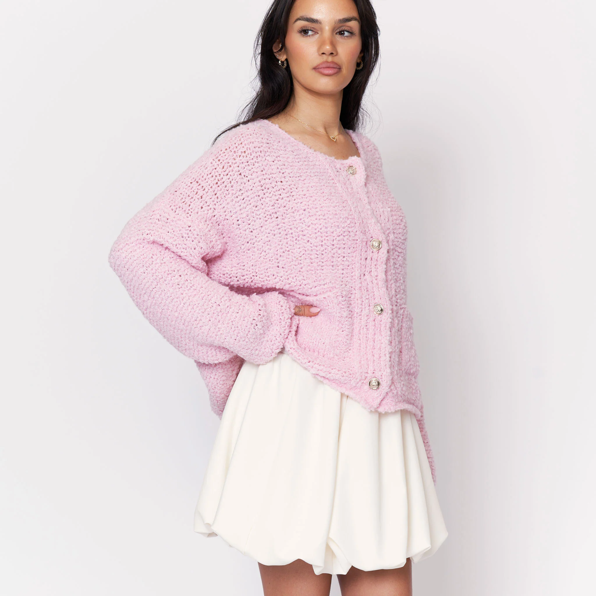 Cozy Bouclé Cardigan