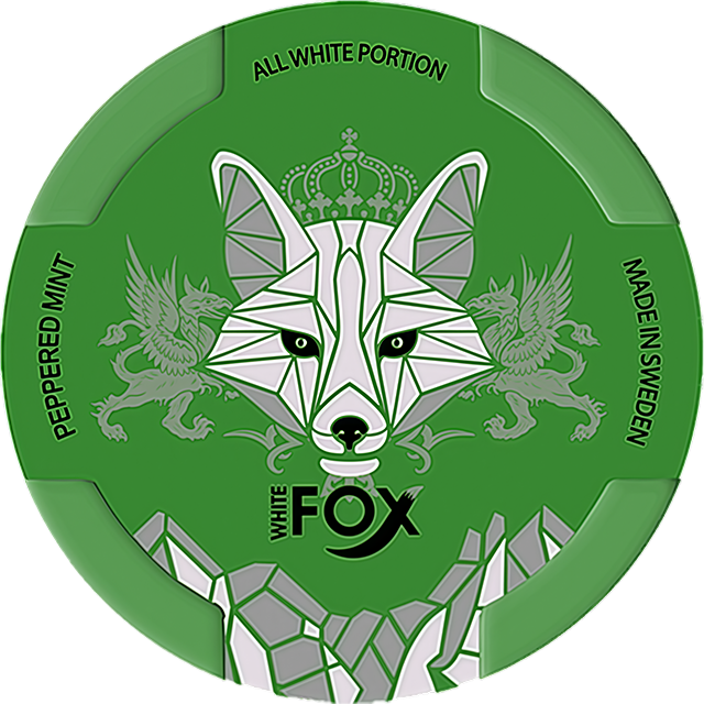 White Fox Peppered Mint Cross 12mg - Joysnus