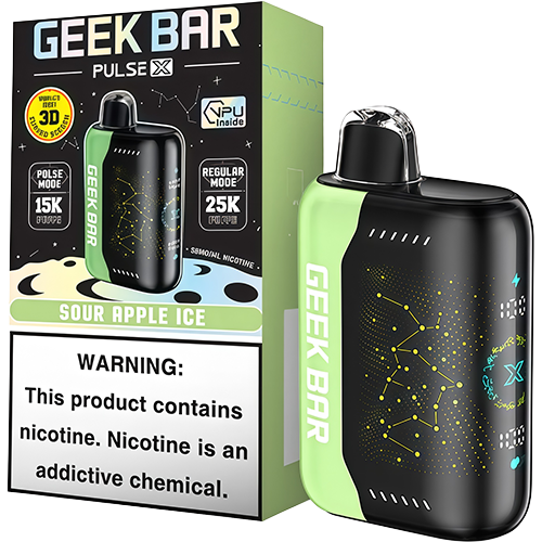 Geek Bar Pulse X 25K Sour Apple Ice - Joysnus