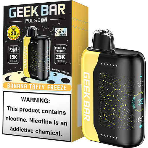 Geek Bar Pulse X 25K Banana Taffy Freeze - Joysnus
