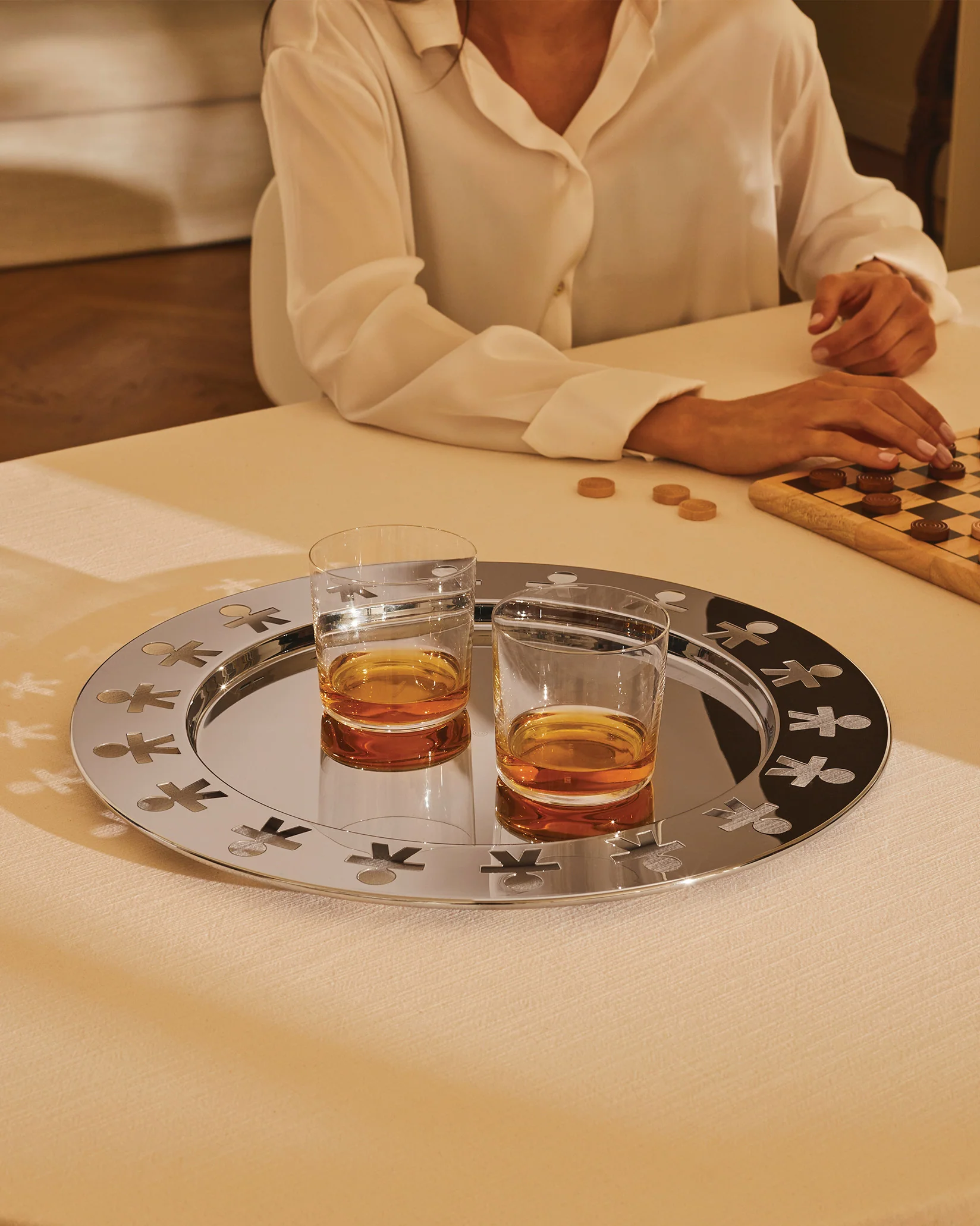 Alessi Girotondo Round tray Design King-Kong