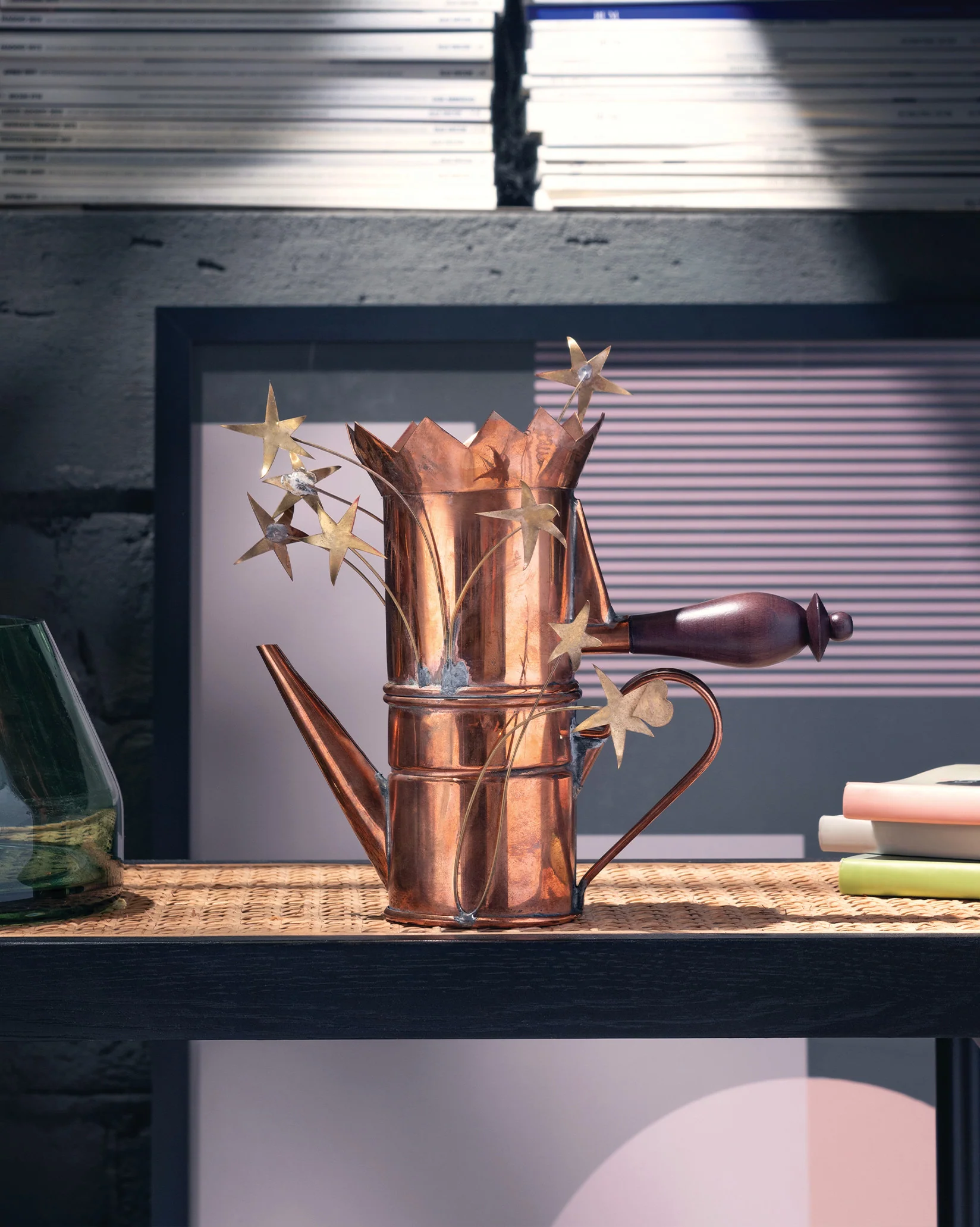 Alessi Caffettiera con cuore e stelle Multiple Design Riccardo Dalisi