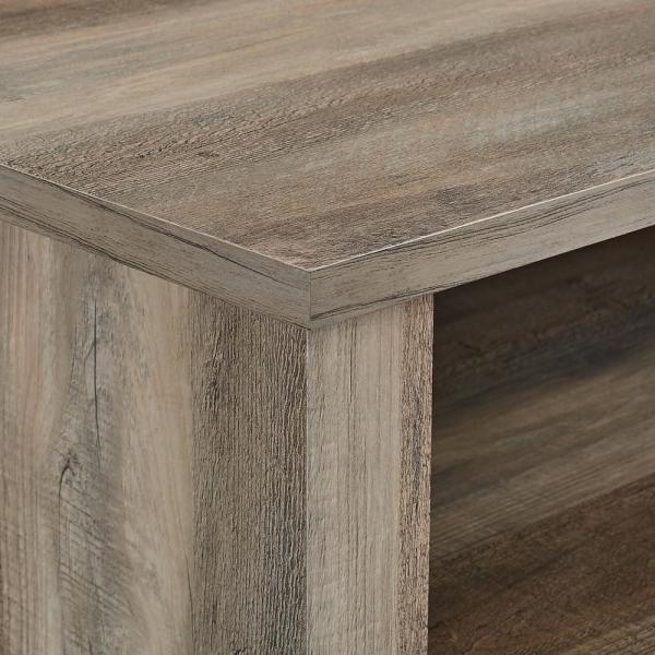 Modern Farmhouse Tall Electric Fireplace TV Stand for TV's Up to 64 in. in Grey Wash