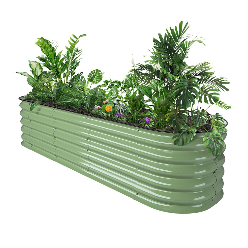 17'' Tall 6.5'x2' Metal Raised Garden Beds (6 in 1)
