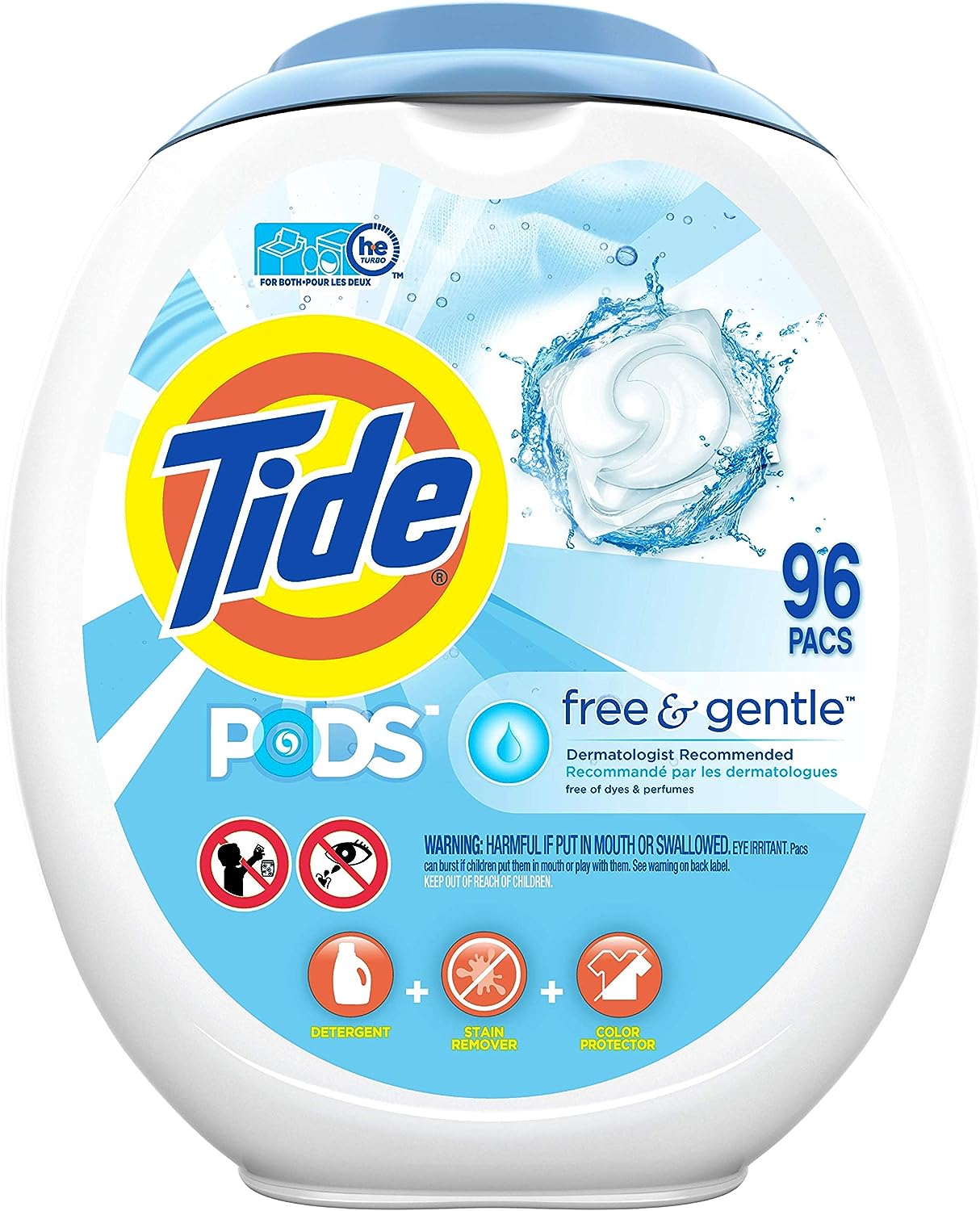 Tide PODS Free & Gentle Laundry Detergent Soap Pods, 81 count