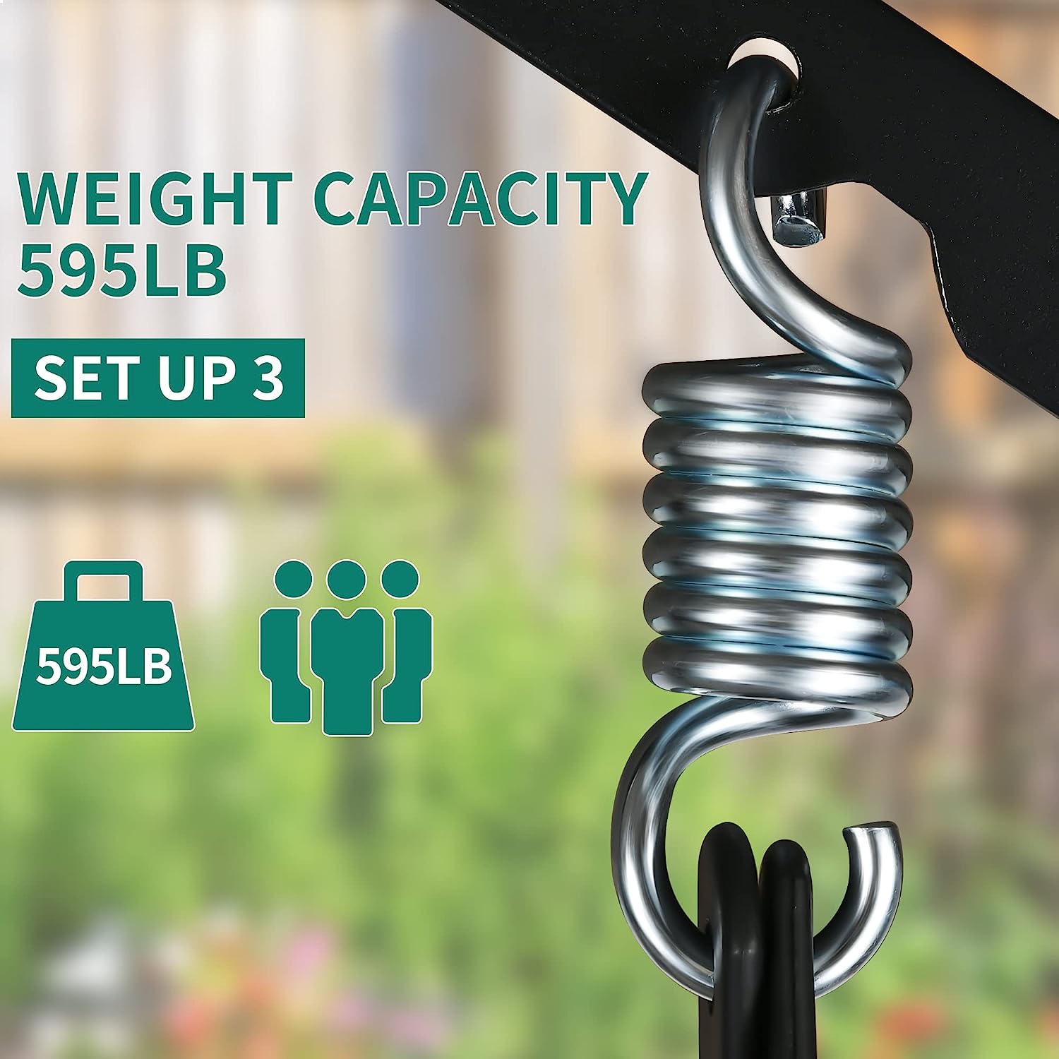 YITAHOME Porch Swing Bed 3-Seats Outdoor Patio Swing Heavy Duty Swing Chair with Adjustable Canopy Removable Cushion, Suitable for Adult in Garden, Poolside, Balcony, Brown