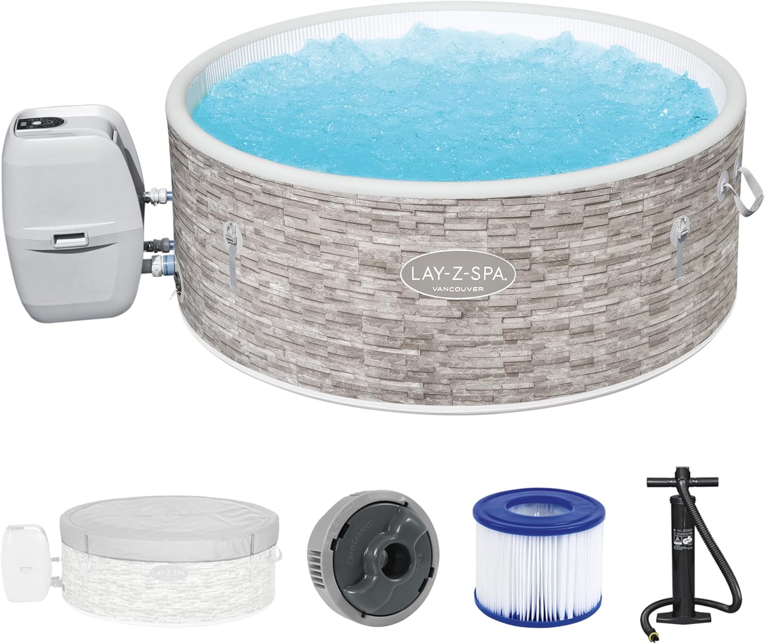 Spa gonflable rond BESTWAY Lay-Z-Spa® Miami Airjet™ 2 - 4 personnes