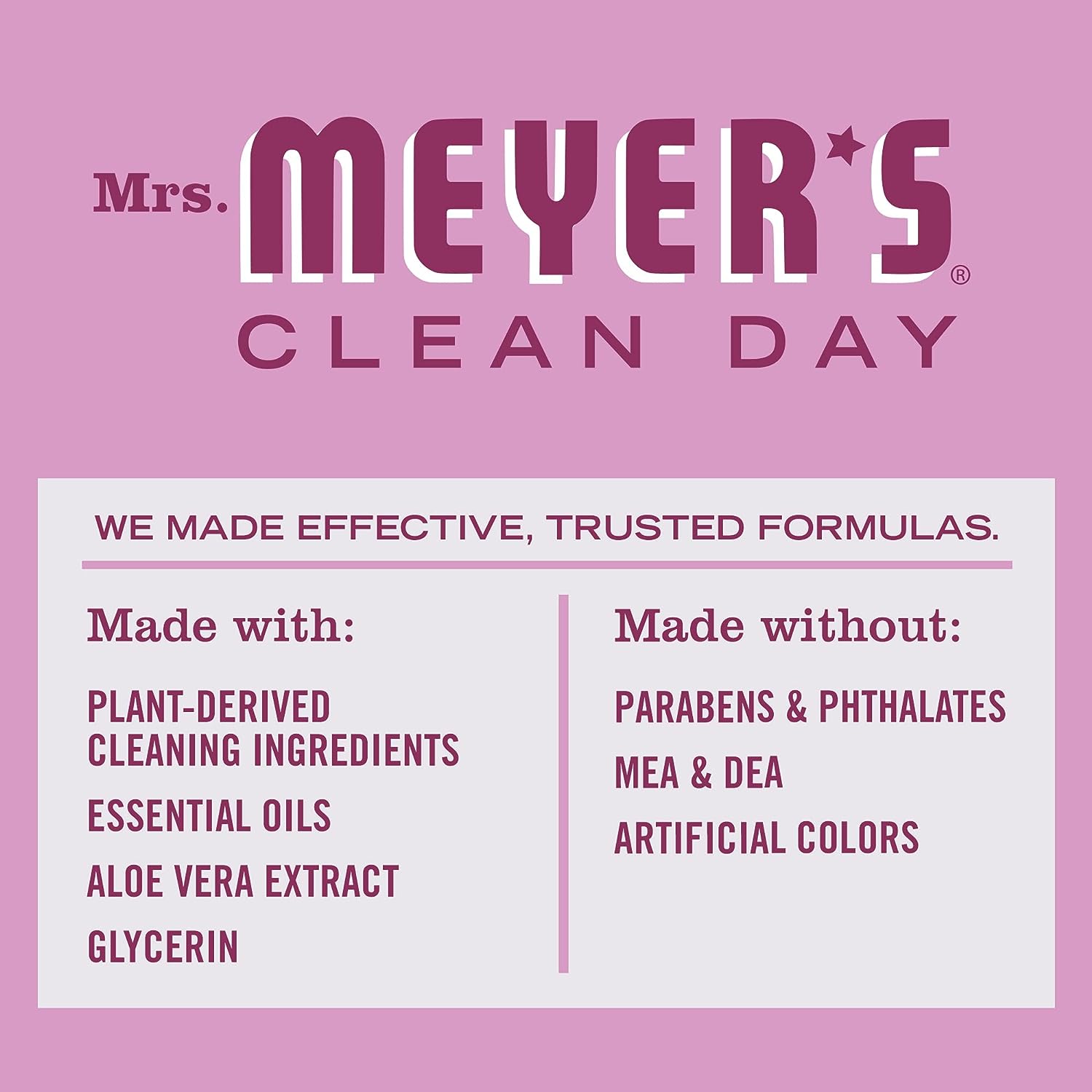 MRS. MEYER'S CLEAN DAY Liquid Dish Soap Refill, Biodegradable Formula, Honeysuckle, 48 fl. oz