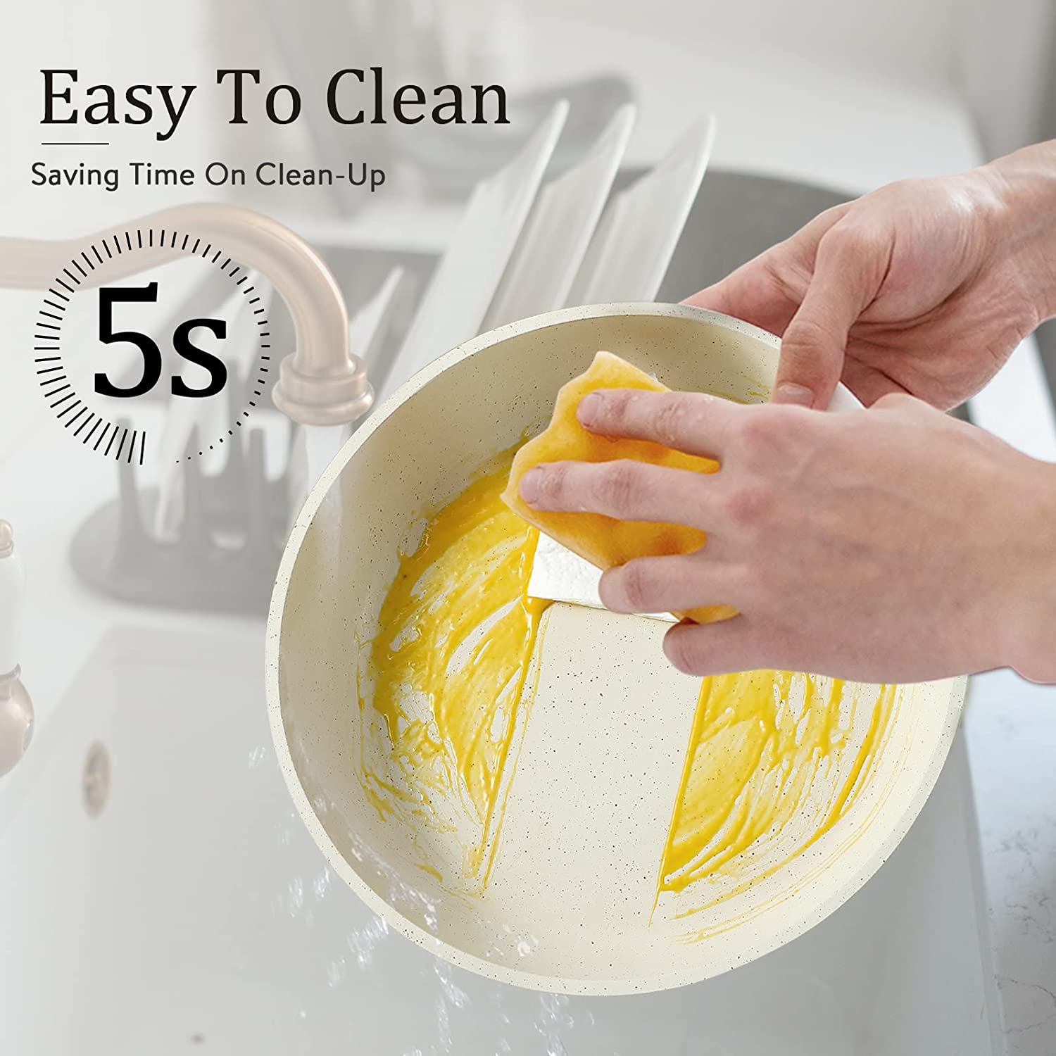 11pcs Pots and Pans Set, Nonstick Cookware Set Detachable Handle, Induction Kitchen Cookware Sets Non Stick with Removable Handle, RV Cookware Set, Oven Safe