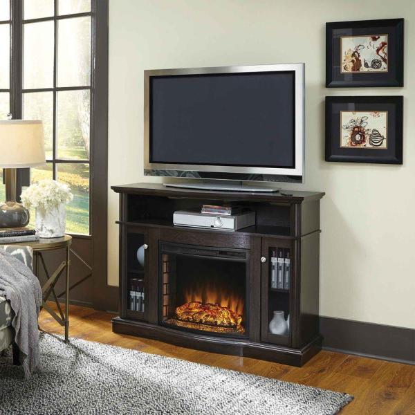 Elliott 47 in. Media Electric Fireplace TV Stand in Merlot