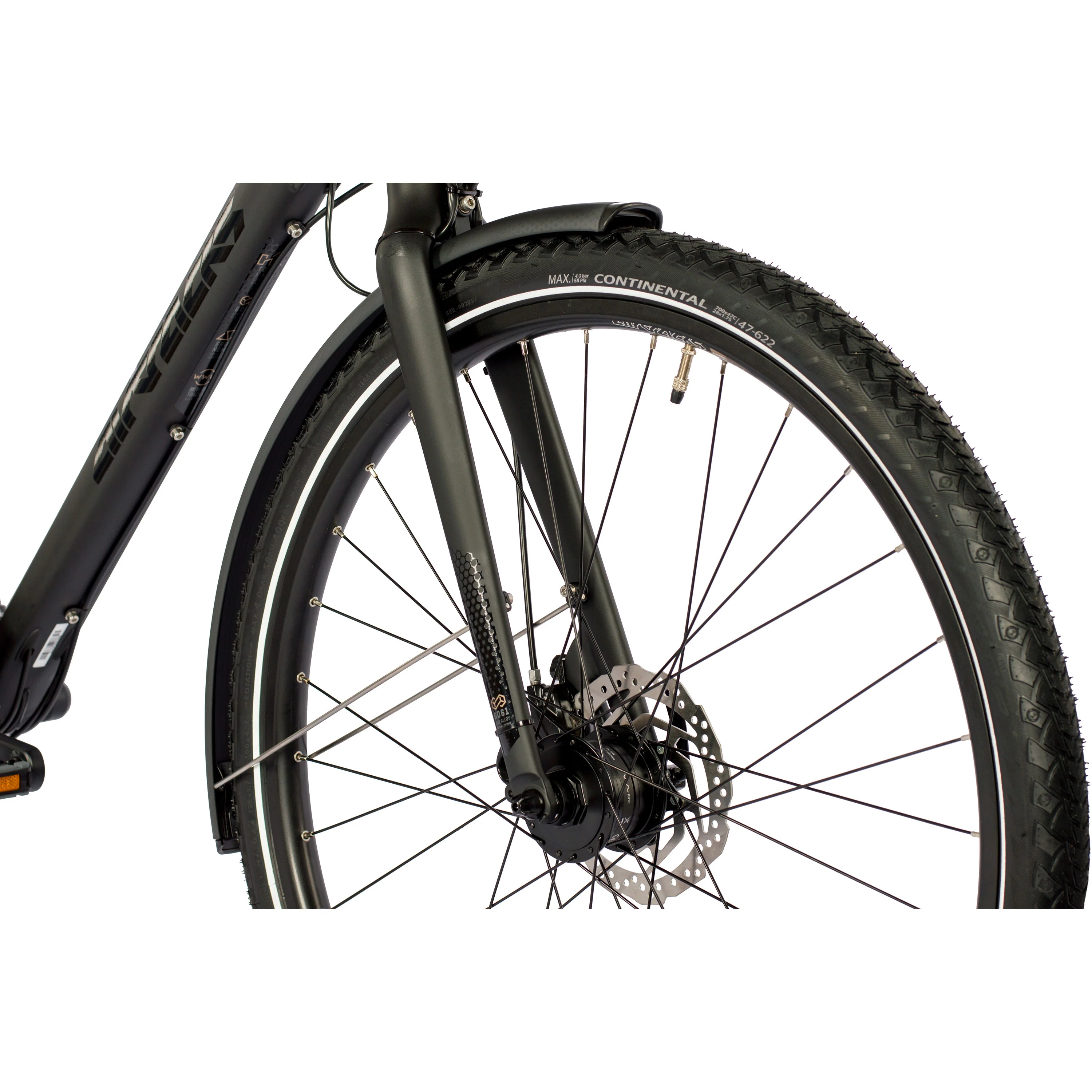 28 pouces homme XXL vélo de randonnée tr.2880 vélo de randonnée 27 x Gang Shimano DEORE rd-m592 SGS noir