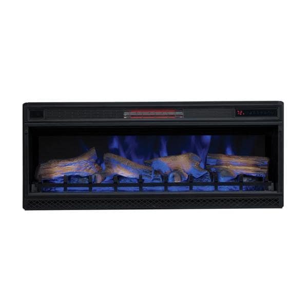 42 in. Ventless Infrared Electric Fireplace Insert with Safer Plug