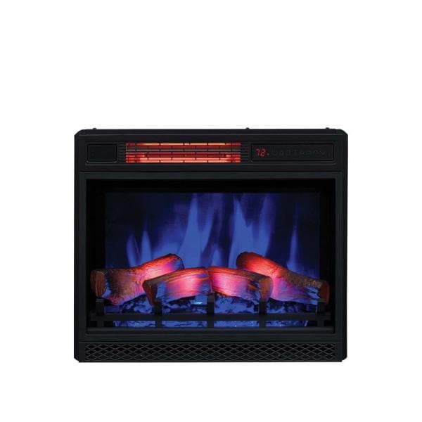 23 in. Ventless Infrared Electric Fireplace Insert with Safer Plug