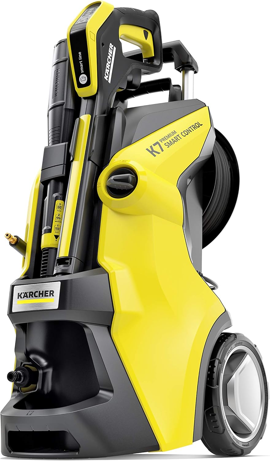 Nettoyeur haute pression Karcher K 7 Premium Smart Control Flex Home - 180 bars - 600 L/h - connecté - tambour enrouleur - brosse terrasse