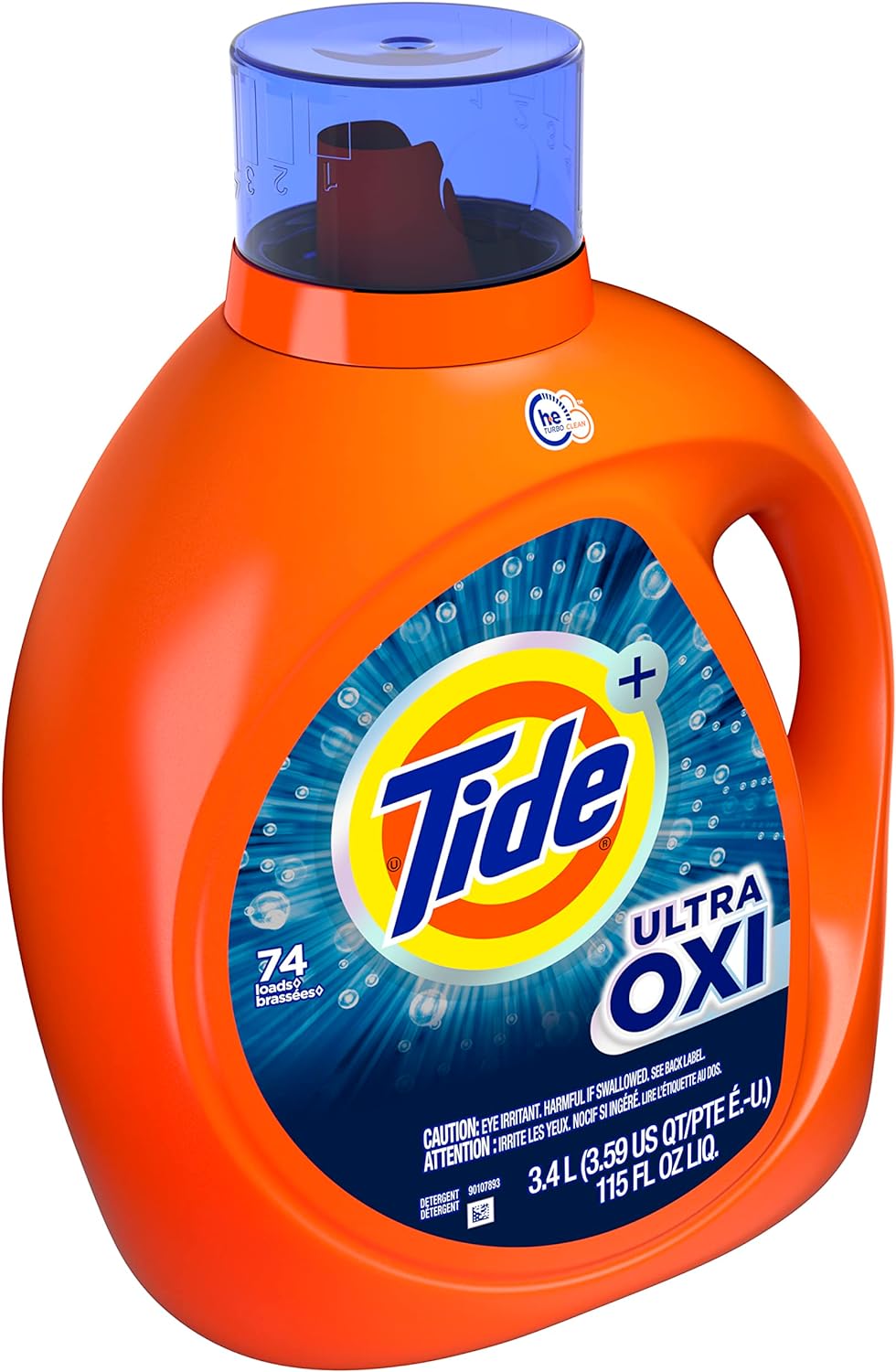 Tide Ultra Oxi Liquid Laundry Detergent, 59 Loads, 84 fl oz, HE Compatible