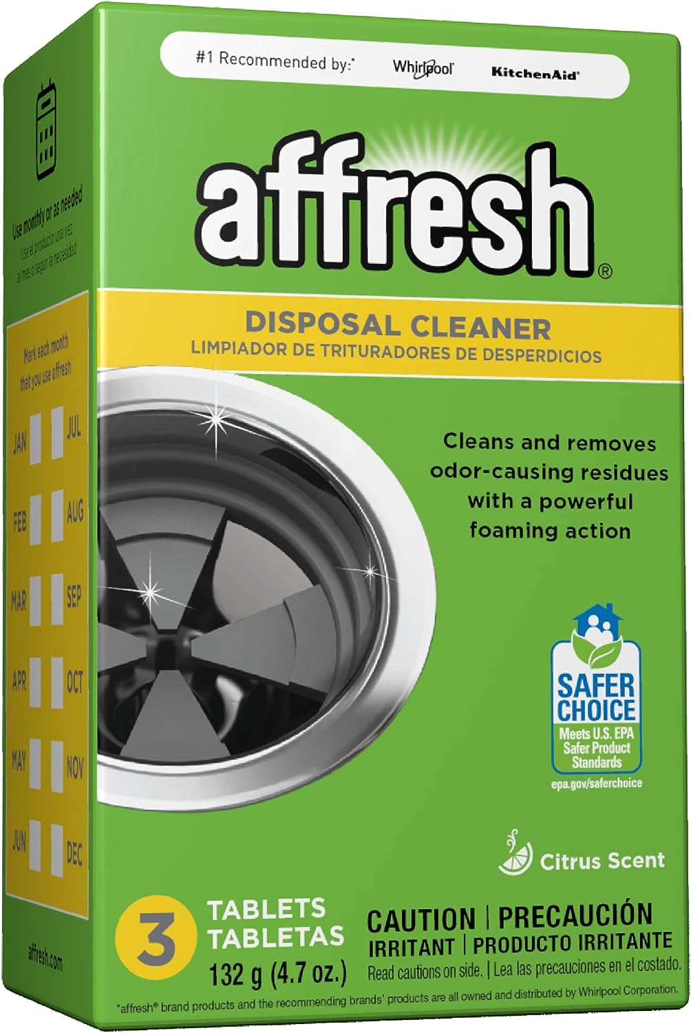 Affresh Garbage Disposal Cleaner, Removes Odor-Causing Residues, 9 Tablets [3 Pack] & Dishwasher Cleaner, Helps Remove Limescale and Odor-Causing Residue, 12 Tablets (2 Pack)