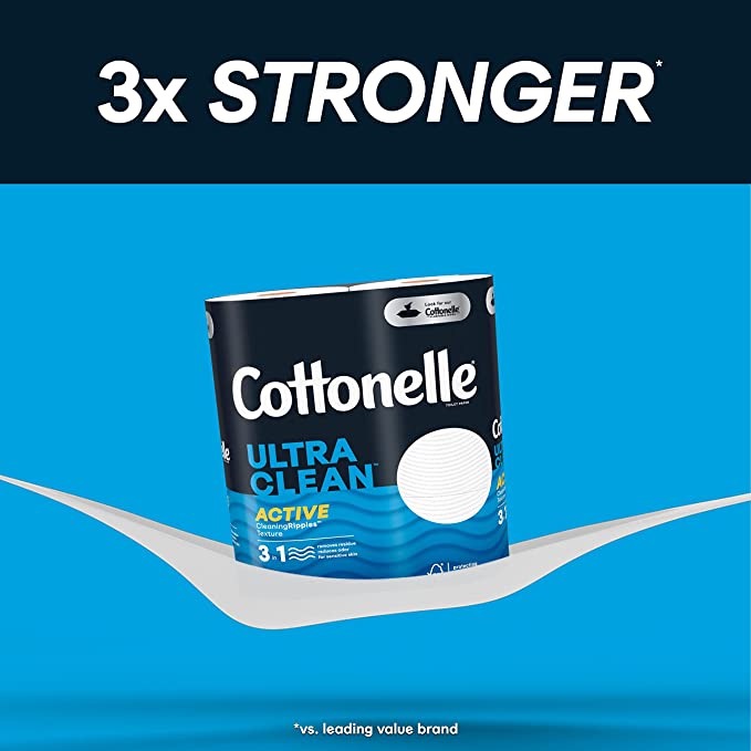 Cottonelle Ultra Clean Toilet Paper 48 Family Mega Rolls