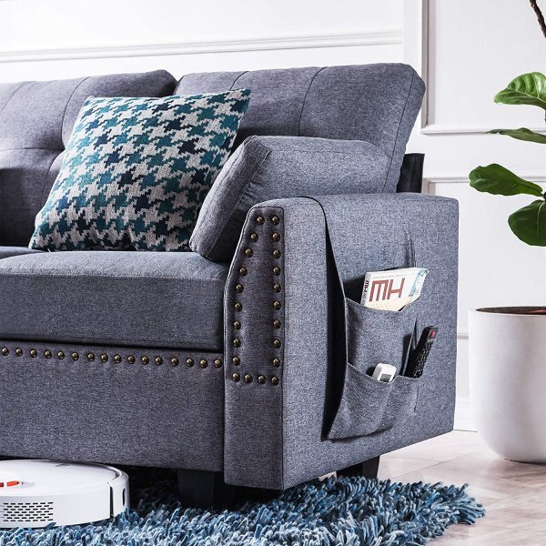 Reversible Sectional Sofa Couch L-Shape Sofa