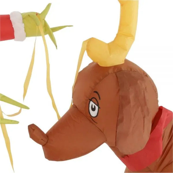 Christmas-5 12 ft h x 6 5 ft w inflatable airblown holiday grinch and max scene