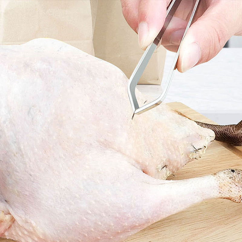 1 PC Stainless Steel Fish Bone Tweezers