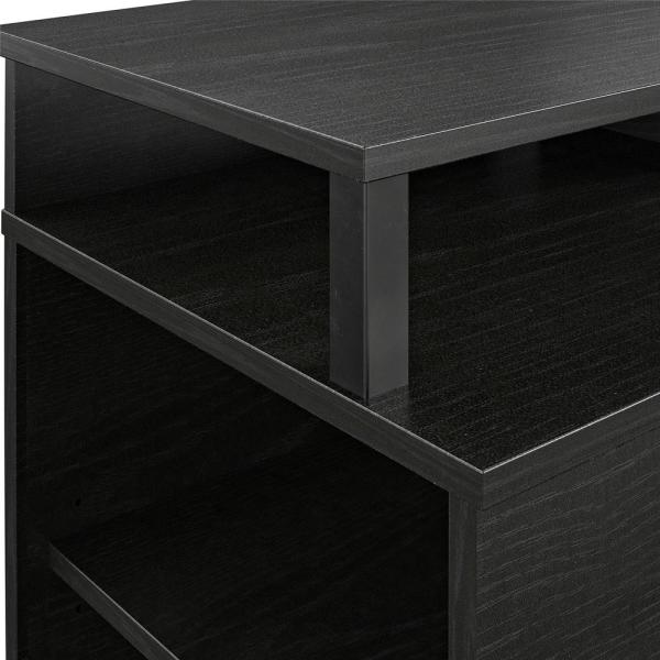 Scepter 59.41 in. Freestanding Electric Fireplace TV Stand in Black Oak Fits TV's upto 65 in.