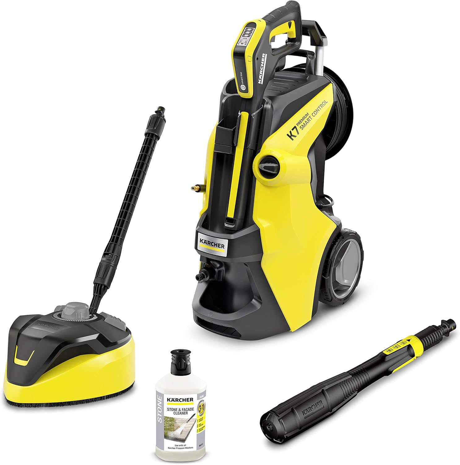 Nettoyeur haute pression Karcher K 7 Premium Smart Control Flex Home - 180 bars - 600 L/h - connecté - tambour enrouleur - brosse terrasse