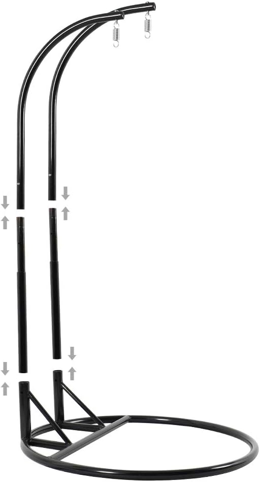 LeisureMod 2 Person Hanging Double Swing Chair, X-Large Wicker Rattan Egg Chair with Stand and Cushion for Indoor Outdoor Patio Garden (Light Green)