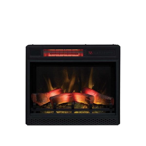 23 in. Ventless Infrared Electric Fireplace Insert with Safer Plug