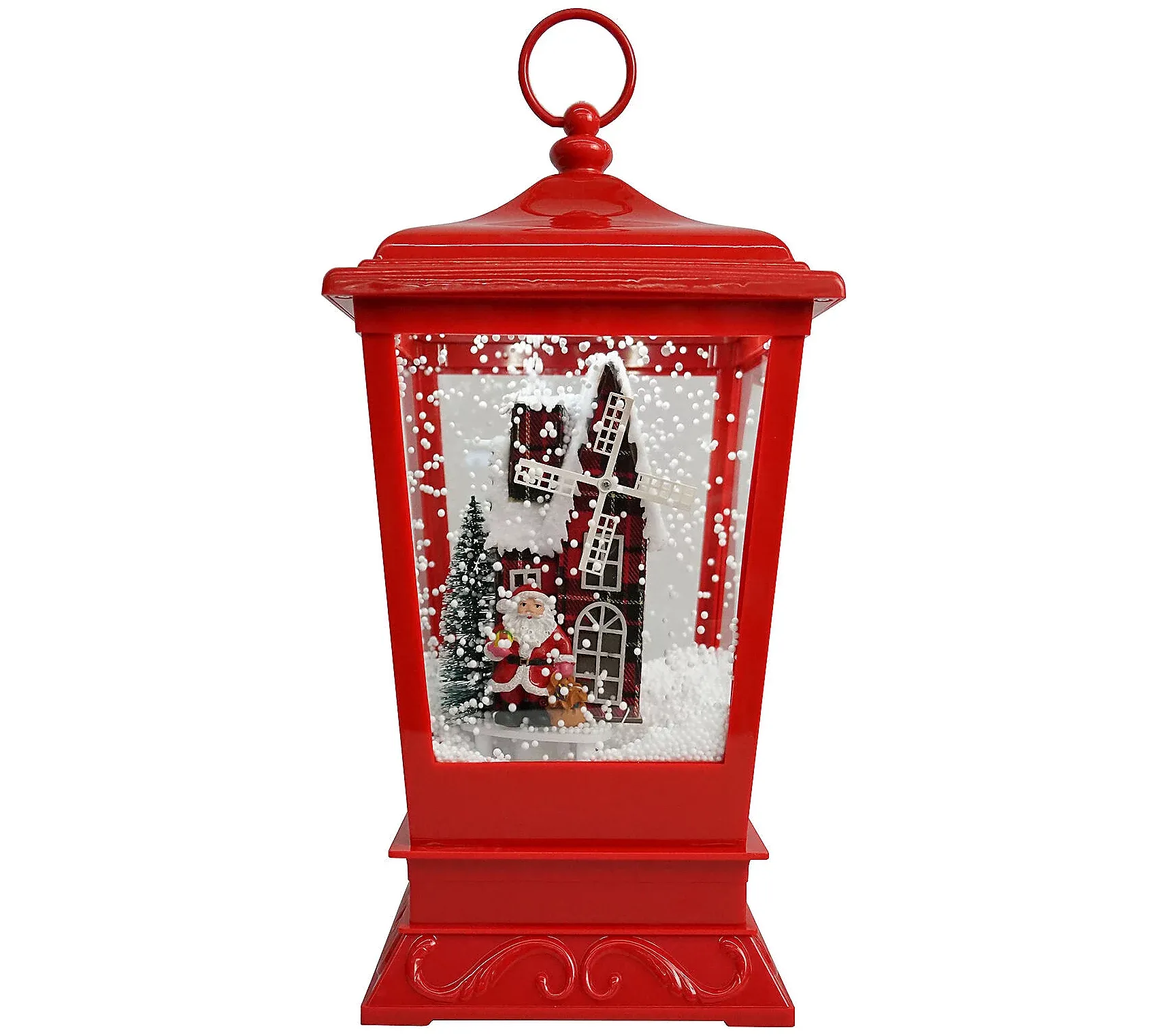Christmas Time 15.5-In. Musical Snowy Tabletopantern