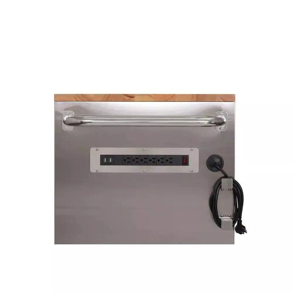 72 po. 18-Tiroir 24 po. D Mobile Workbench avec acier inoxydable en bois massif