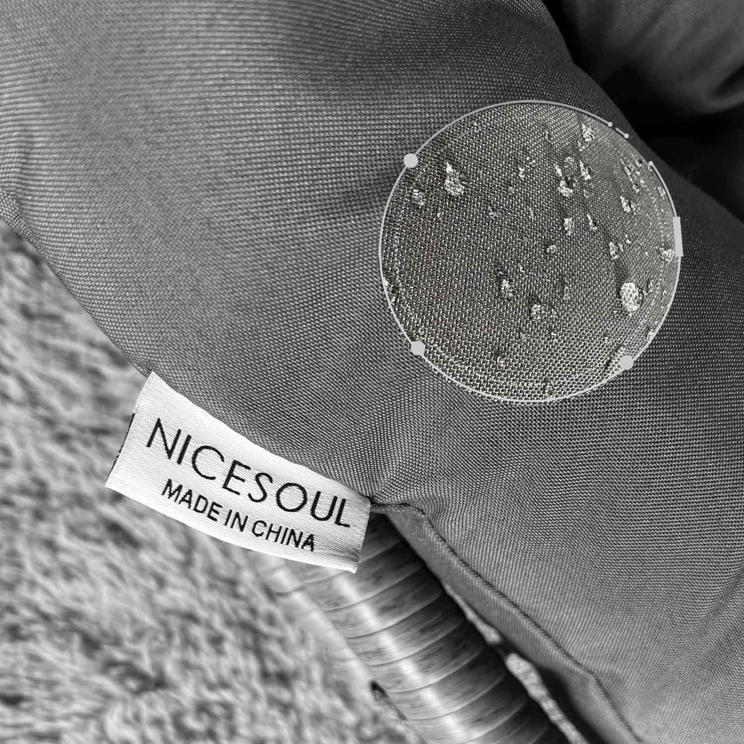 NICESOUL® Indoor Outdoor Patio Wicker Hanging Chair Swing Egg Basket Chairs with Stand UV Resistant Cushions 350lbs Capaticy for Patio Backyard Balcony Xmas Gift