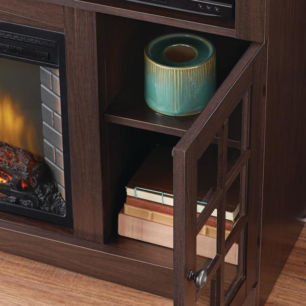 Huntley 59 in. Freestanding Electric Fireplace TV Stand in Espresso