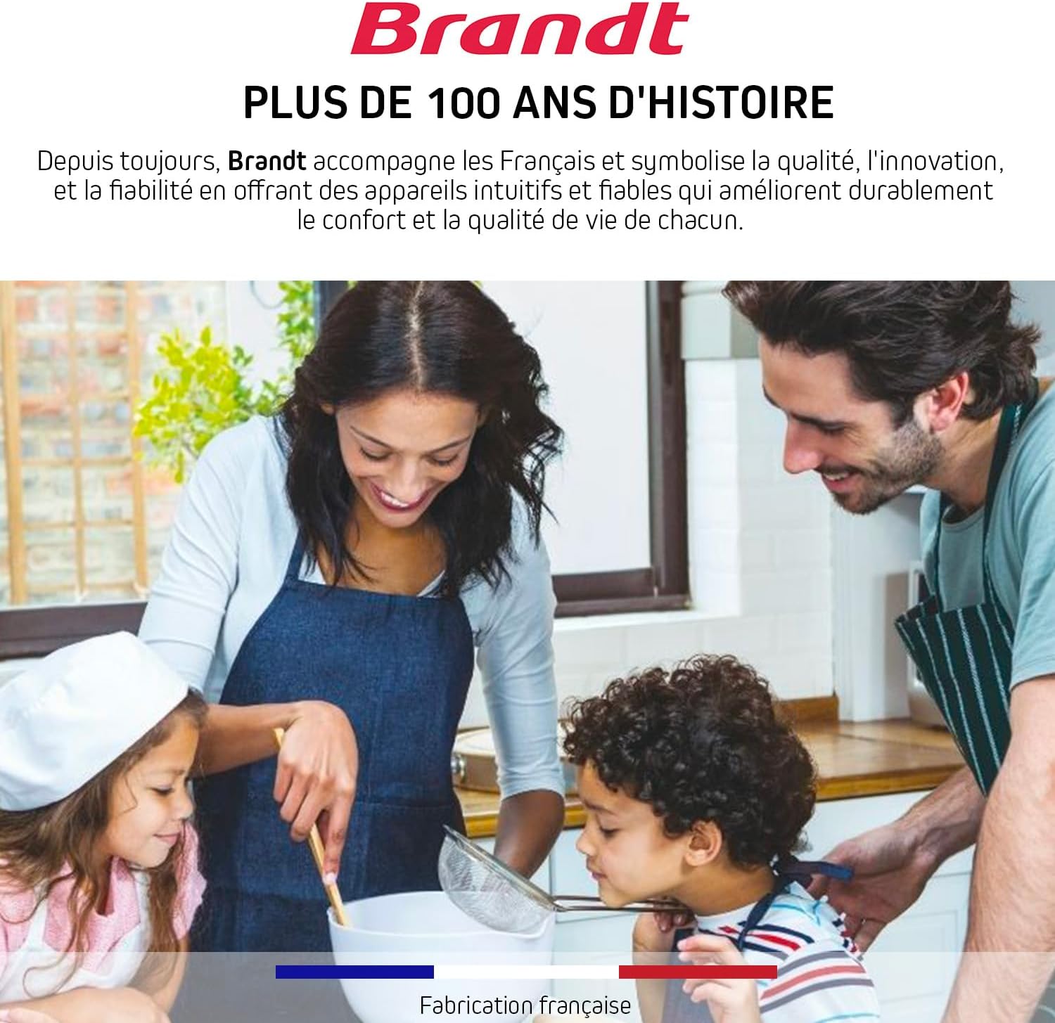 Brandt - BPI6413BM - Plaque Induction et Gaz - Table de Cuisson - Noir - 4 Foyers - 3400W Electrique et 4600 Gaz - Dimensions Encastrement : 56x49cm - 9 Positions par Foyer - Fabriqué en France