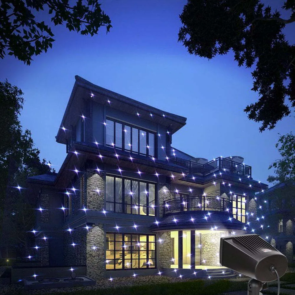 LedMAll® Motion Snow Fall Full Spectrum Star Effects 7 Color White Laser Christmas Lights Decorative Lights Remote Control